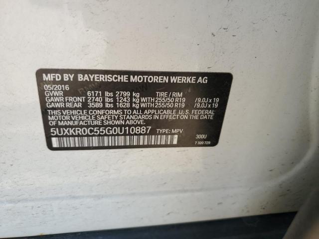 2016 BMW X5 XDRIVE3 5UXKR0C55G0U10887