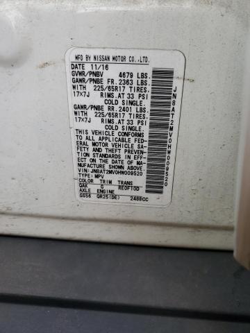 2017 NISSAN ROGUE S JN8AT2MV0HW009520