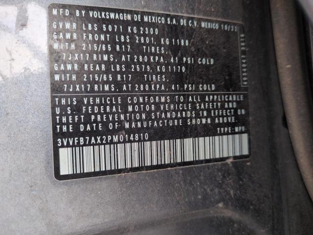 2023 VOLKSWAGEN TIGUAN S 3VVFB7AX2PM014810