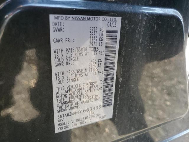 2015 NISSAN PATHFINDER - 5N1AR2MM4FC663335