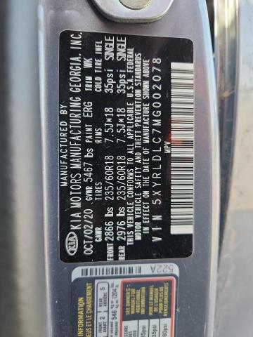 2021 KIA SORENTO S 5XYRLDLC7MG002078