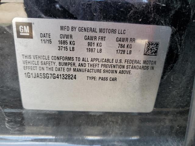 2016 CHEVROLET SONIC LS 1G1JA5SG7G4132824