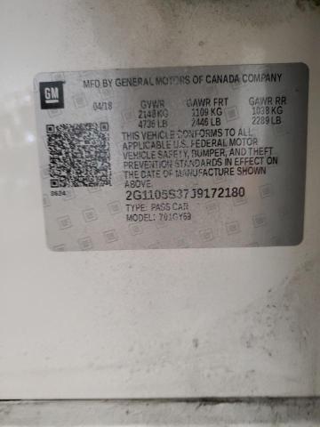 2018 CHEVROLET IMPALA LT 2G1105S37J9172180