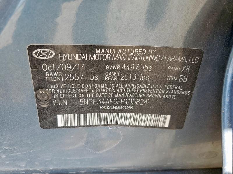 2015 HYUNDAI SONATA SPO - 5NPE34AF6FH105824