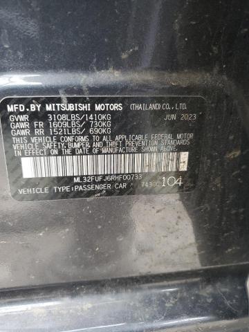 2024 MITSUBISHI MIRAGE G4 ML32FUFJ6RHF00733