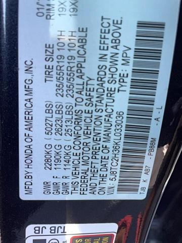 2019 ACURA RDX 5J8TC2H36KL033036