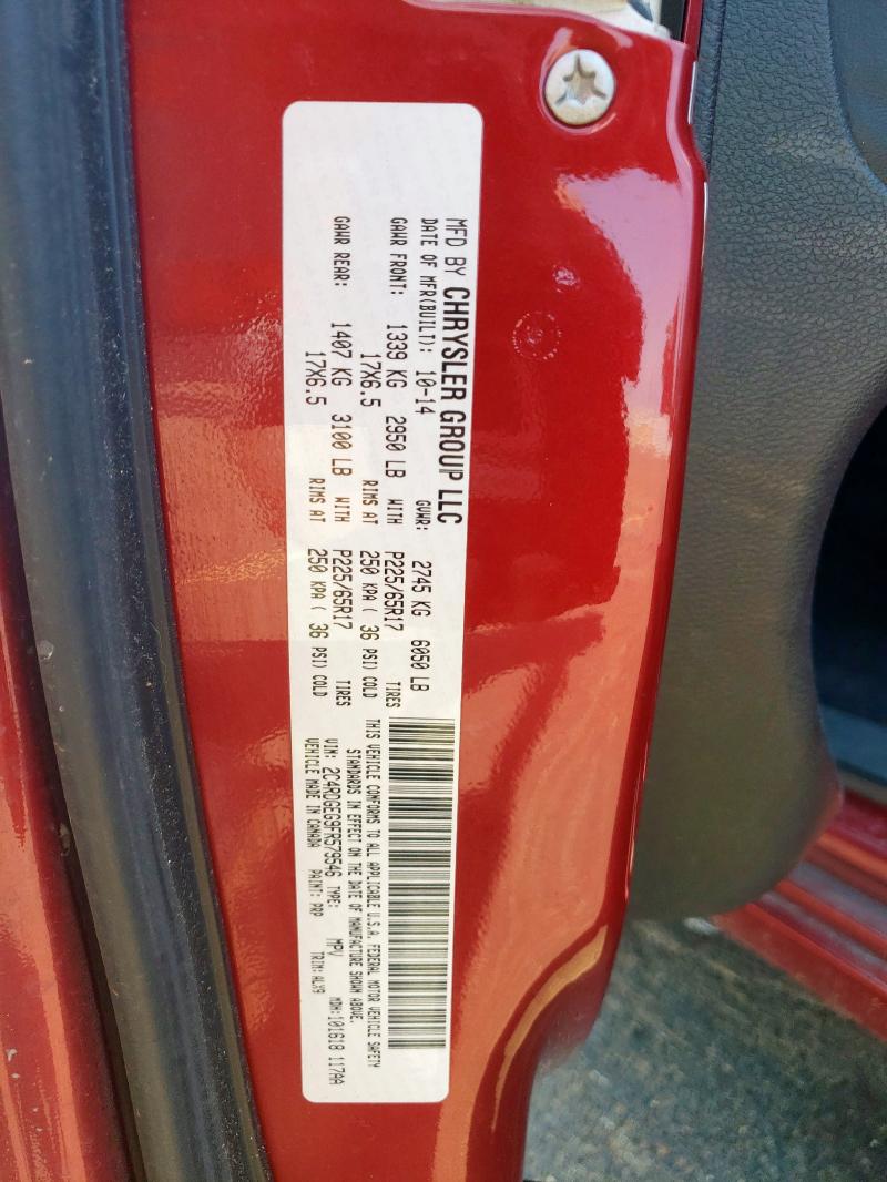 2015 DODGE GRAND CARA 2C4RDGEG9FR579546