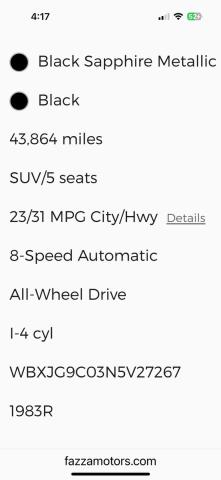 2022 BMW X1 XDRIVE2 WBXJG9C03N5V27XXX