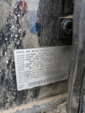 2017 AUDI Q7 PREMIUM PLUS WA1LHAF74HD058918