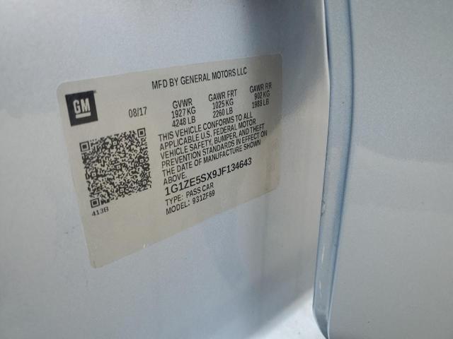 2018 CHEVROLET MALIBU PRE 1G1ZE5SX9JF134643