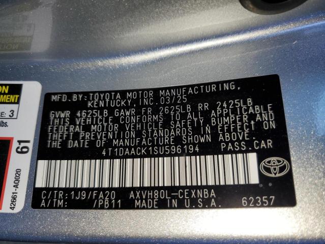 2025 TOYOTA CAMRY XSE - 4T1DAACK1SU596194