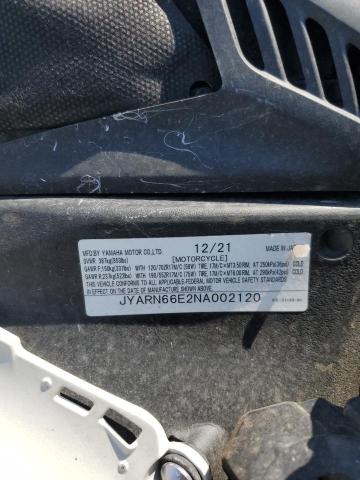 2022 YAMAHA YZFR1 JYARN66E2NA002120