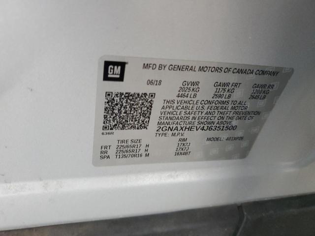 2018 CHEVROLET EQUINOX LS 2GNAXHEV4J6351500