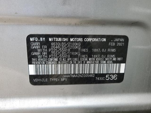 2022 MITSUBISHI ECLIPSE CR JA4ATWAA2NZ005462