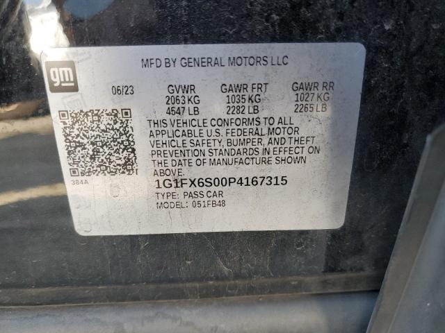 2023 CHEVROLET BOLT EV 2L 1G1FX6S00P4167315
