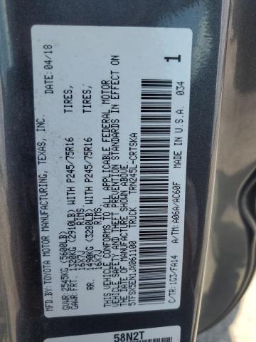 2018 TOYOTA TACOMA ACCESS CAB 5TFSX5EN1JX061100
