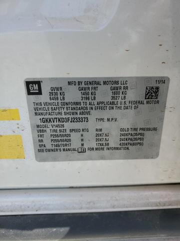 2015 GMC ACADIA DEN 1GKKVTKD3FJ233373