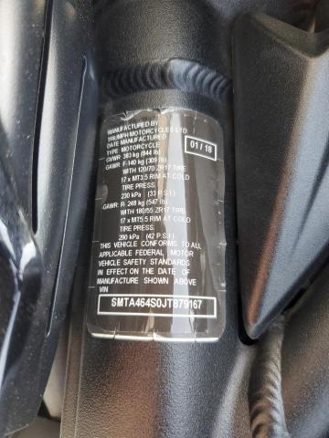 2018 TRIUMPH MOTORCYCLE STREET TRI SMTA464S0JT879167