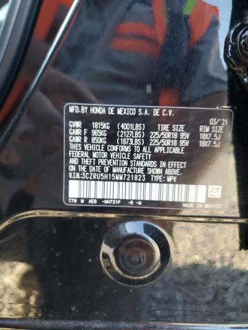 2021 HONDA HR-V SPORT 3CZRU5H15MM721823