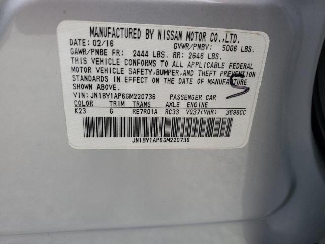 2016 INFINITI Q70 3.7 JN1BY1AP6GM220736