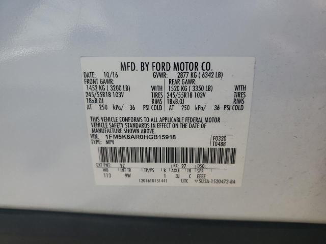 2017 FORD EXPLORER P 1FM5K8AR0HGB15918