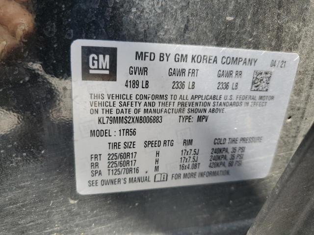 2022 CHEVROLET TRAILBLAZER LS KL79MMS2XNB006883
