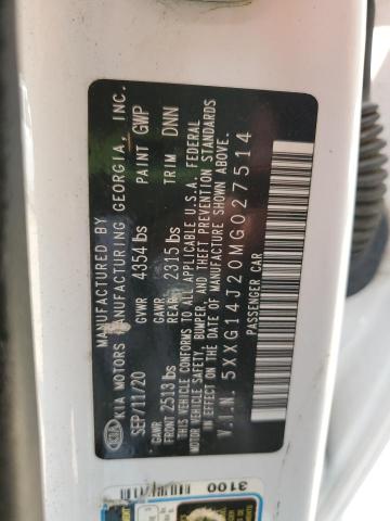 2021 KIA K5 LXS 5XXG14J20MG027514