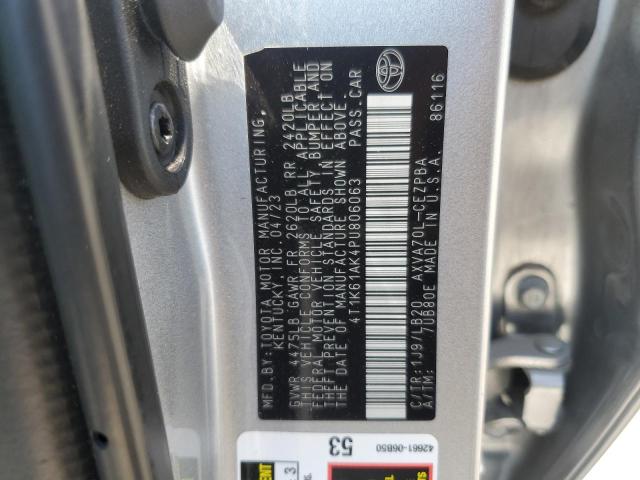 2023 TOYOTA CAMRY XSE 4T1K61AK4PU806063