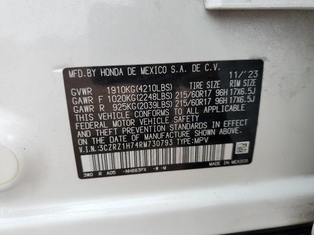2024 HONDA HR-V EXL 3CZRZ1H74RM730793