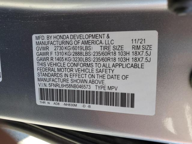 2022 HONDA ODYSSEY EX #3305376307