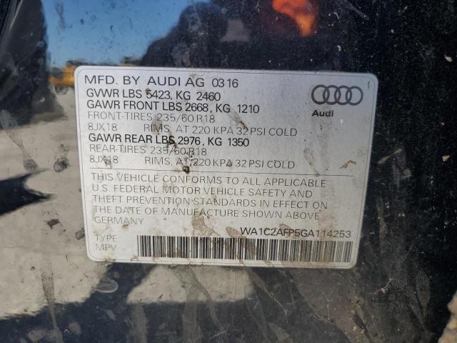 2016 AUDI Q5 PREMIUM WA1C2AFP5GA114253