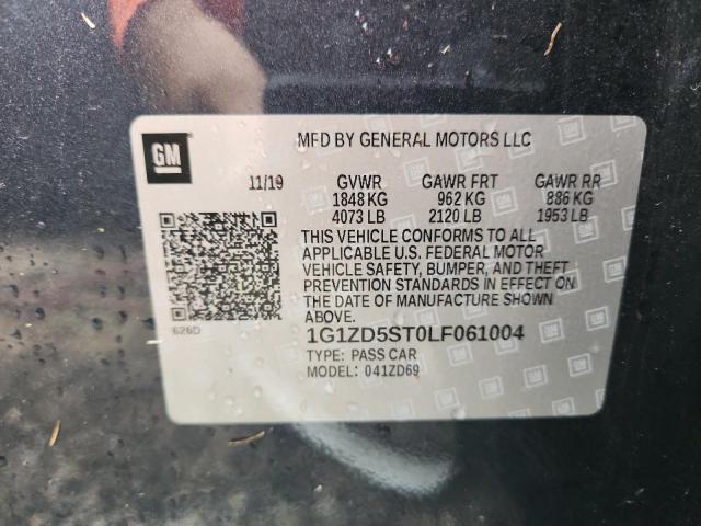 2020 CHEVROLET MALIBU LT - 1G1ZD5ST0LF061004