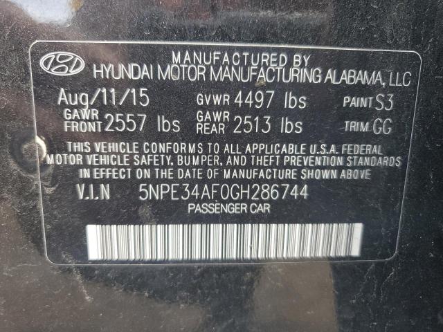 2016 HYUNDAI SONATA SPO - 5NPE34AF0GH286744