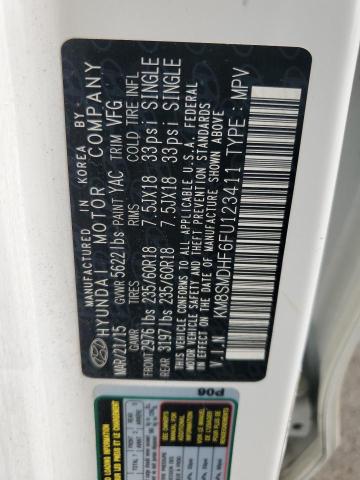 2015 HYUNDAI SANTA FE G KM8SMDHF6FU123411