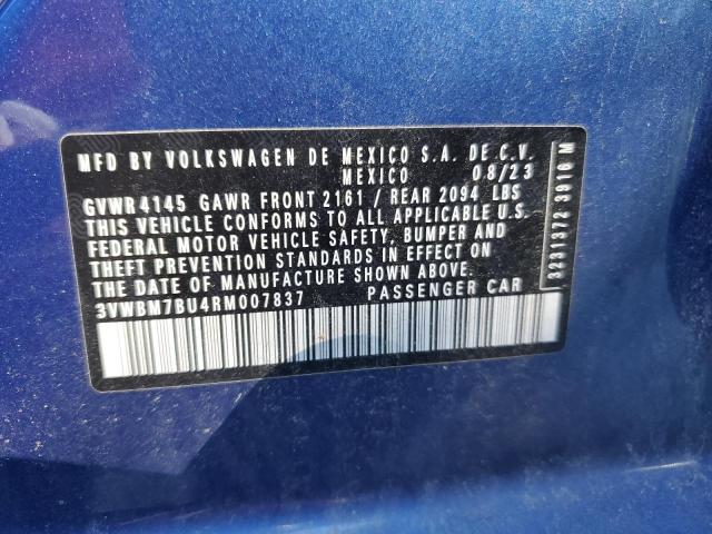2024 VOLKSWAGEN JETTA SPOR 3VWBM7BU4RM007837