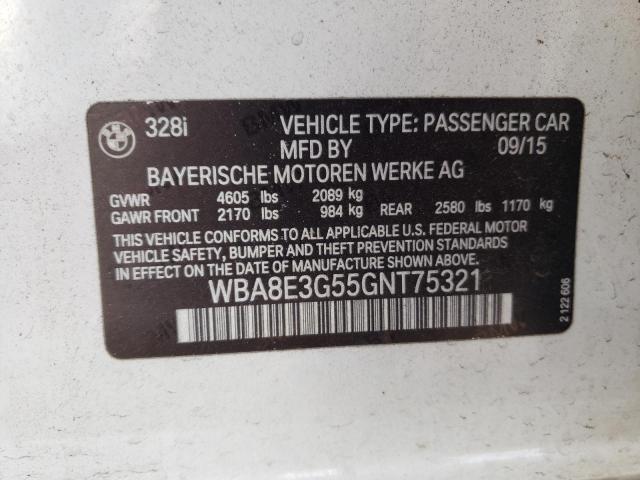 2016 BMW 328 XI SULEV WBA8E3G55GNT75321