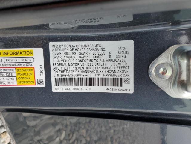 2024 HONDA CIVIC SPOR 2HGFE2F50RH595405