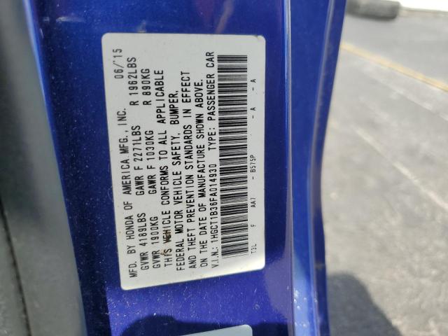 2015 HONDA ACCORD LX- 1HGCT1B36FA014930