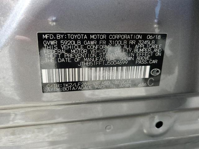 2018 LEXUS LS 500 BAS JTHB51FF1J5004699