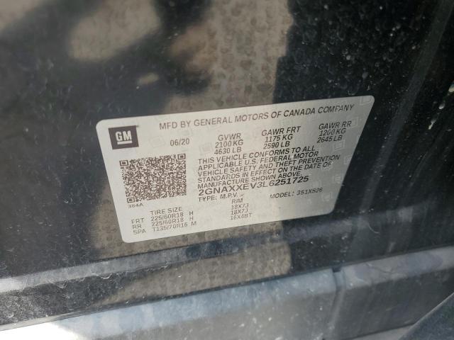 2020 CHEVROLET EQUINOX PREMIER 2GNAXXEV3L6251725
