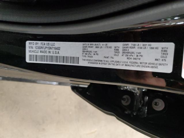 2025 RAM 1500 LARAM 1C6SRFJP1SN716402