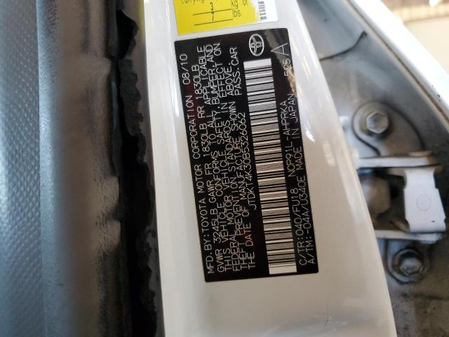 2011 TOYOTA YARIS - JTDKT4K30B5326062