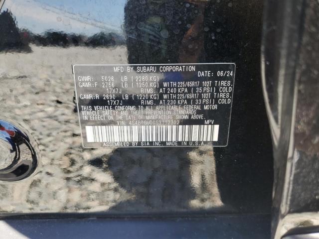 2025 SUBARU OUTBACK WI 4S4BTGUD0S3112302