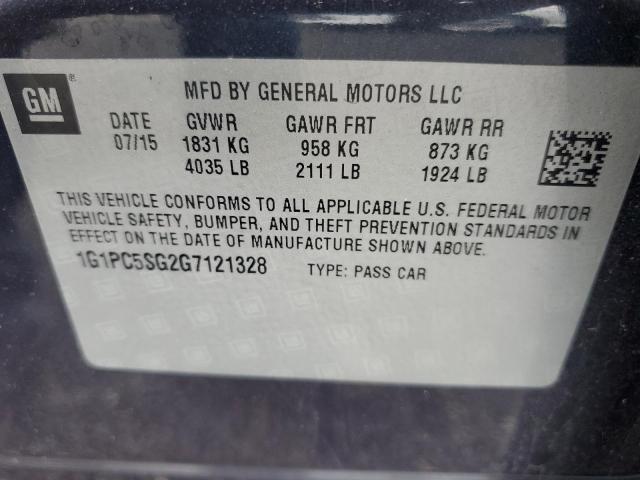 2016 CHEVROLET CRUZE LIMI 1G1PC5SG2G7121328