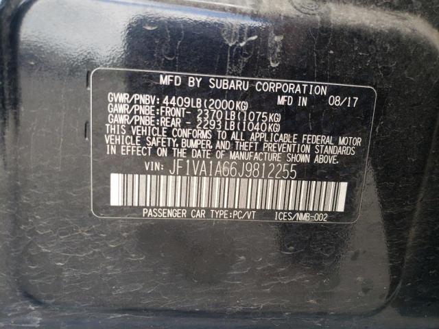 2018 SUBARU WRX JF1VA1A66J9812255