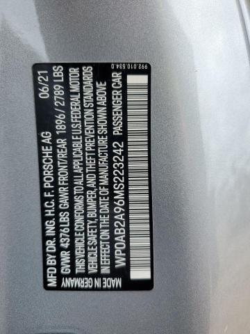 2021 PORSCHE 911 CARRERA S WP0AB2A96MS223242