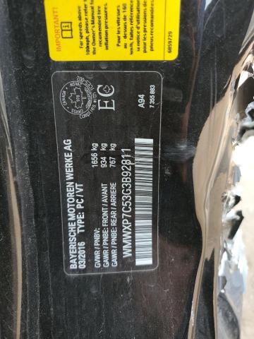 2016 MINI COOPER S WMWXP7C53G3B92811