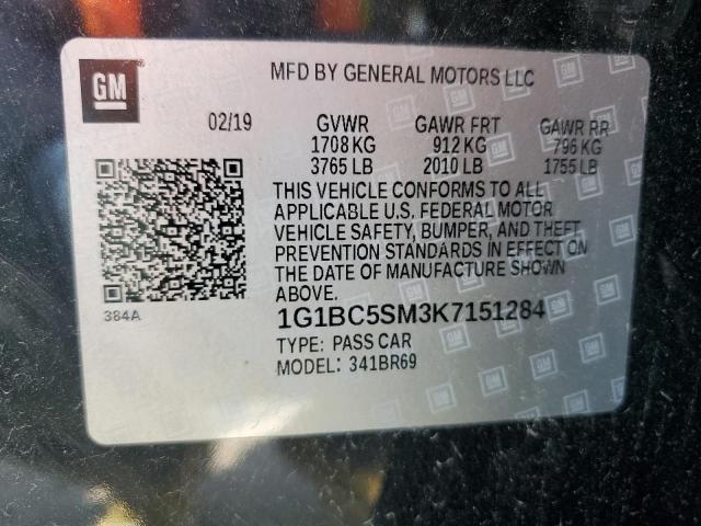 2019 CHEVROLET CRUZE LS #3281479985