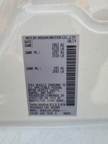 2025 NISSAN ALTIMA SV 1N4BL4DV8SN311149