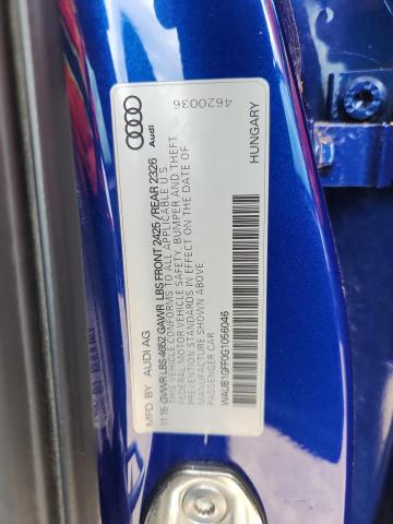 2016 AUDI S3 PREMIUM WAUB1GFF0G1056046